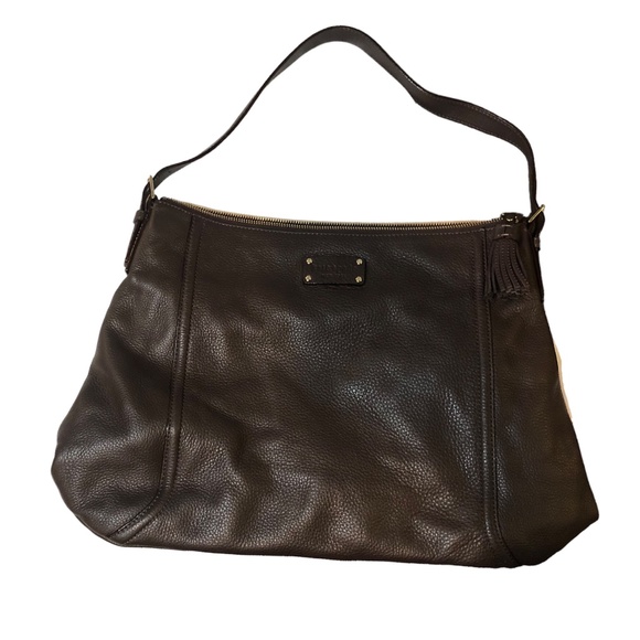 Kate Spade || NWOT || Dark Brown Large Shoulder Bag w/ Dustbag - Picture 1 of 13